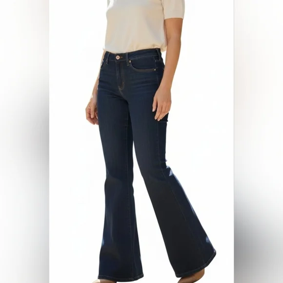 Paris Blues Classic Blue Flared Women Jeans.Size 9 (30) - Picture 1 of 14